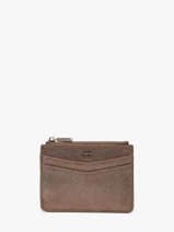 Kaarthouder Leder Mila louise Bruin vintage 3570X